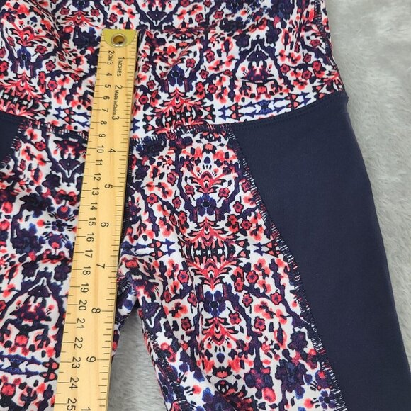 Athleta High Rise Indigo Shores Chauranga Capri Leggins Sz XXS - Picture 7 of 8